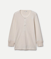 Beige long-sleeve shirt on a white background