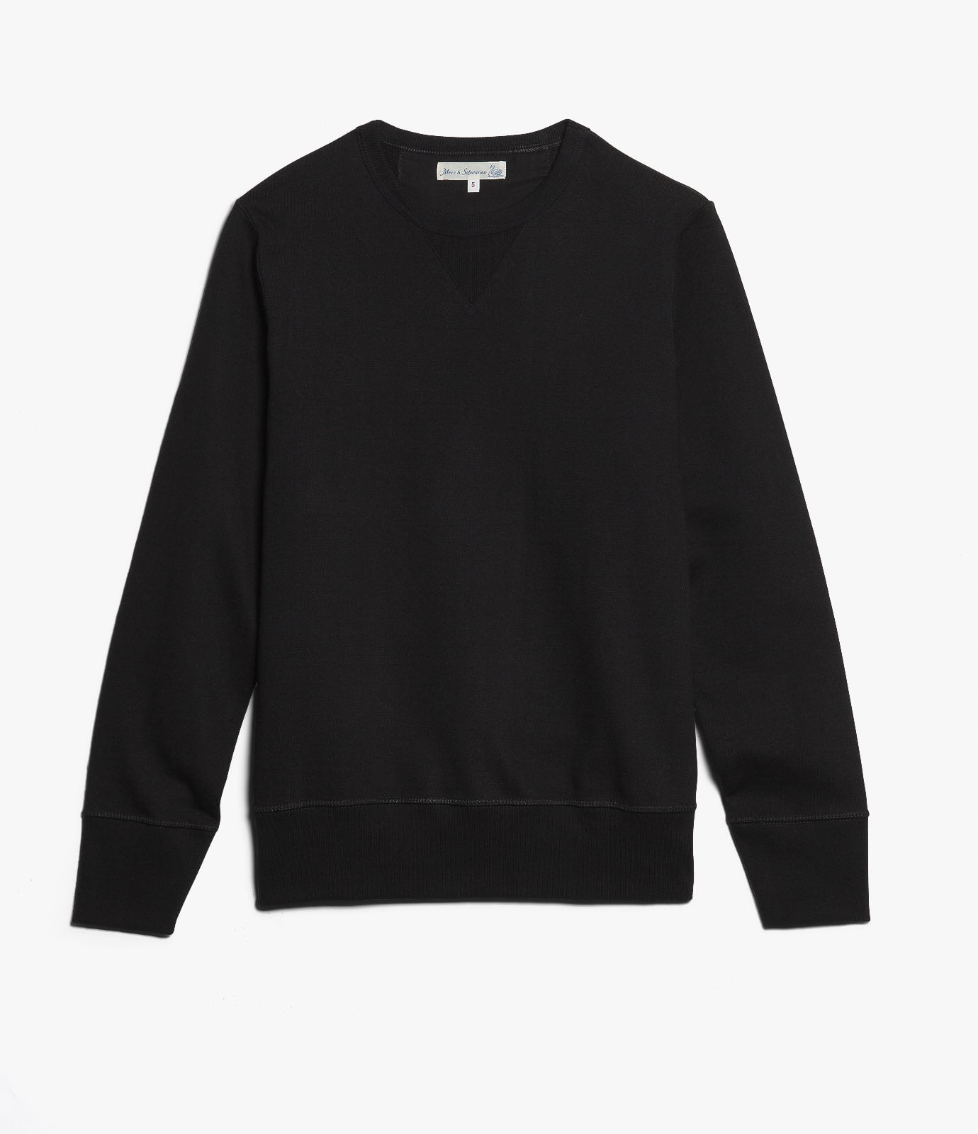 Black sweatshirt on a white background